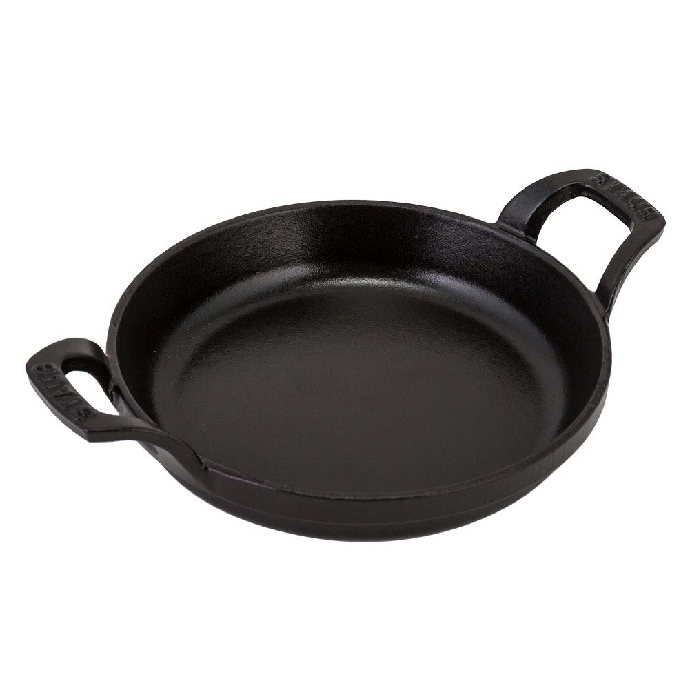 

Staub Round Stackable Dish 16cm Gratin Dish IH Compatible Enamel Stylish Oven Dish Black Round Stackable Dish black [Staub Pot] 1301623/40509-553-0