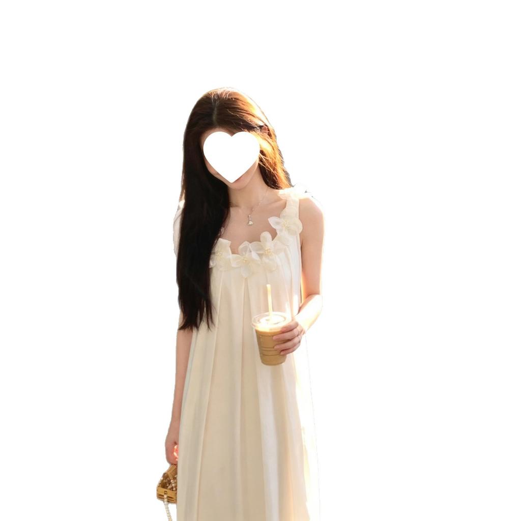 Island Style Seaside Ootd Wear with Summer Popular New Skirt Gentle Wind Sweet Fairy Suspender Dress
