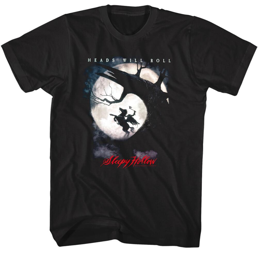 Sleepy Hollow Men s T-Shirt Headless Horsemen Riding the Full Moon Unisex T-Shirt M