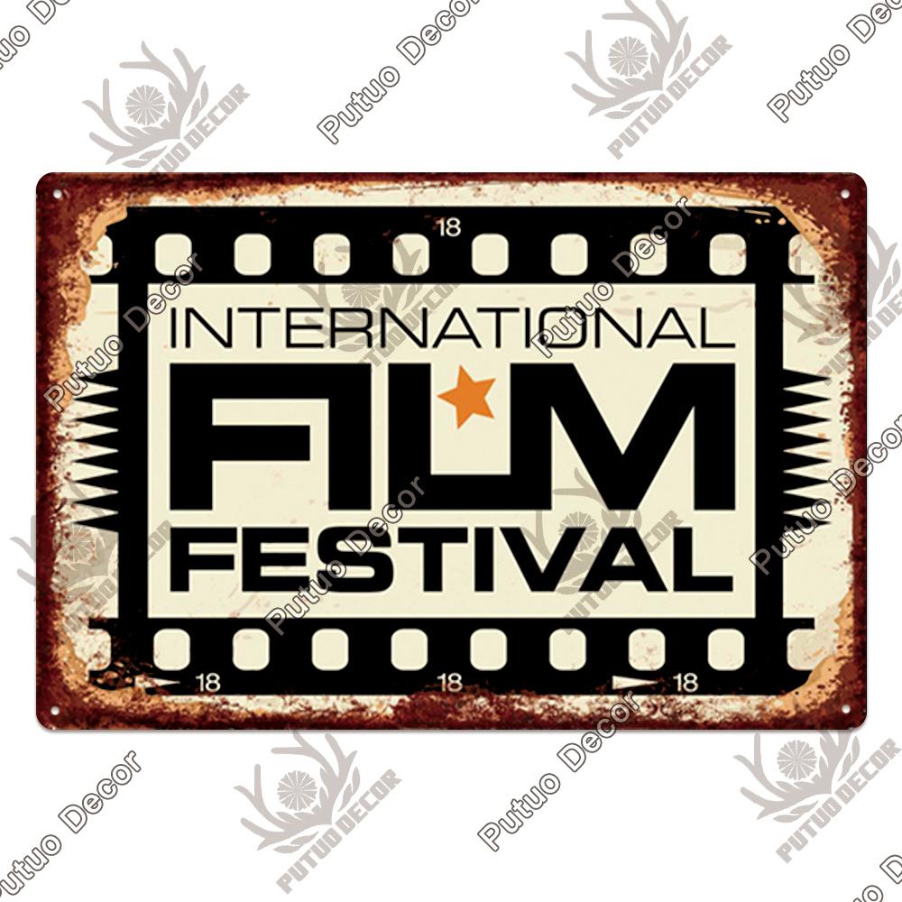 Decor Cinema Vintage Metal Plaque Metal Sign Tin Sign Iron Poster for Movie Theater Club Living Room Home Wall Decor