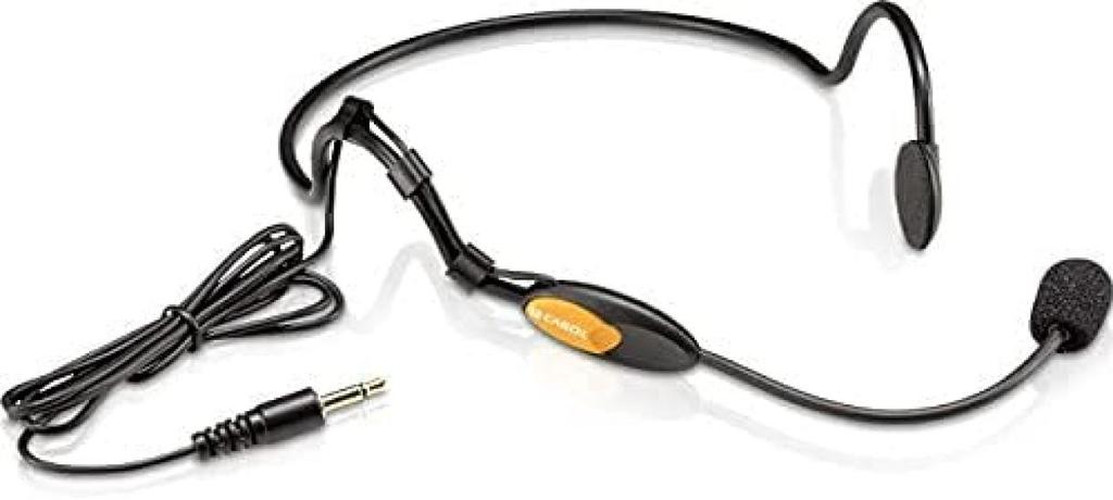 CAROL MUD-806 Headset Microphone, Cardioid Directional Condenser Microphone for Yoga, Video Conferencing, Classes, and Dance
