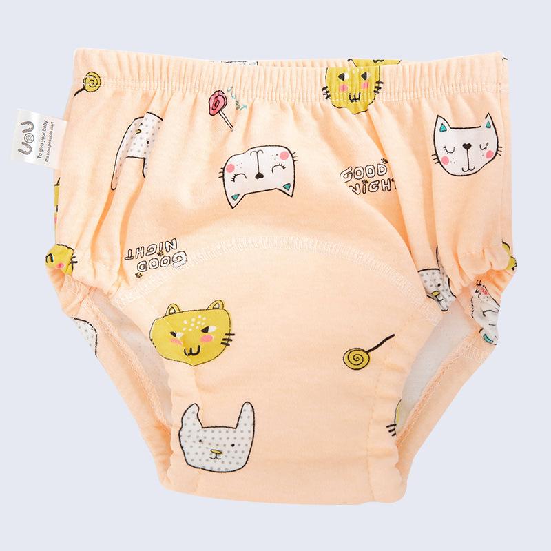 Happy Cherry Cotton Training Pants For Babies - Waterproof Cloth Diapers With High Waist Design