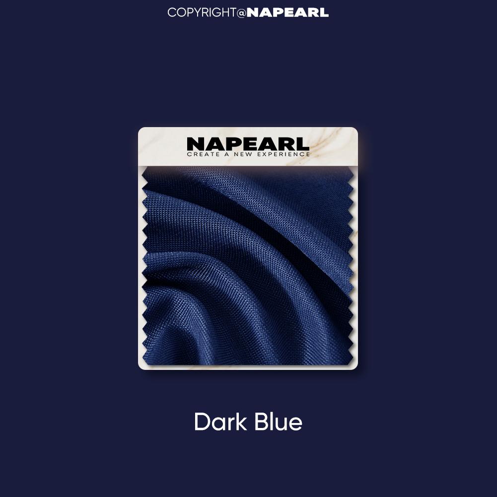 

1 шт. NAPEARL модный и минималистичный однотонный затемняющий занавес для маленького декора окна 132x46 см W132cm x L46cm темно-синий