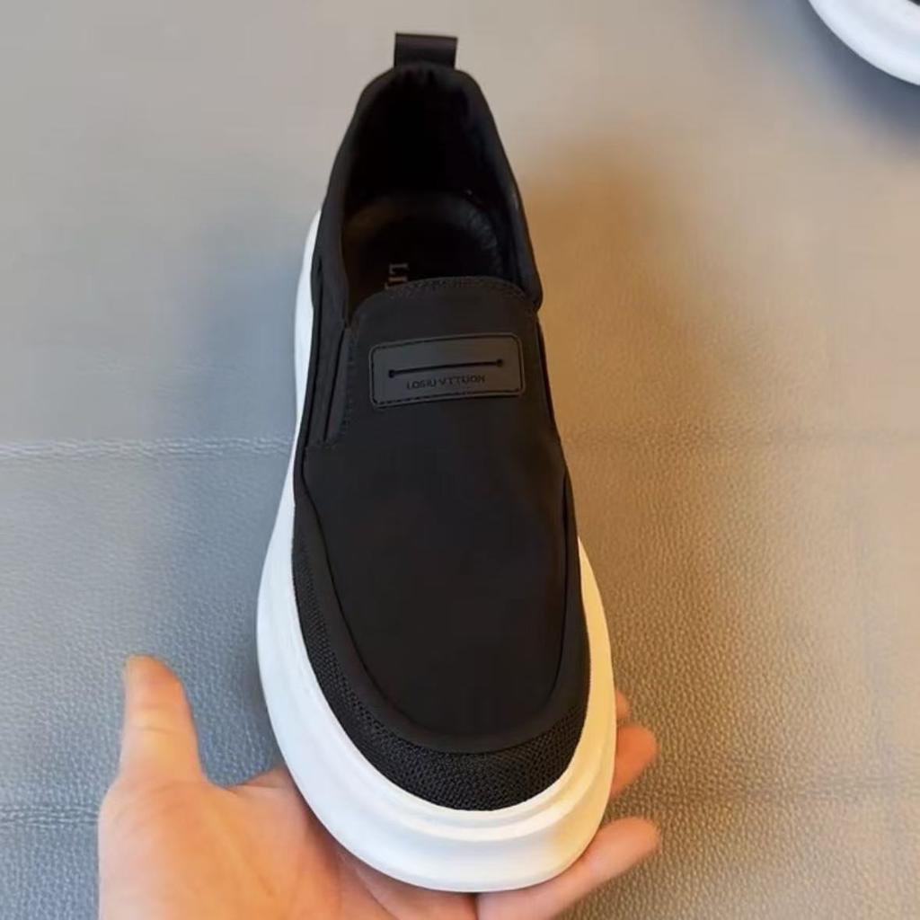 Soft Sole, Soft Surface, One Pedal, Men's Loafers, Overalls, Men's Shoes, Old Beijing Cloth Shoes, Breathable Sports and Leisure Board Shoes