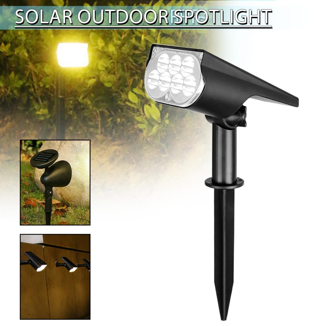 

PDTO Солнечные точечные светильники Открытый RGB-прожектор с изменением цвета Ландшафтный садовый светильник