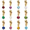 Copper Colorful Birthstone Eternity Round Dangle Lovecharm Fit Original Bracelet Girls Birthday Present Fine Quality Jewelry Gift