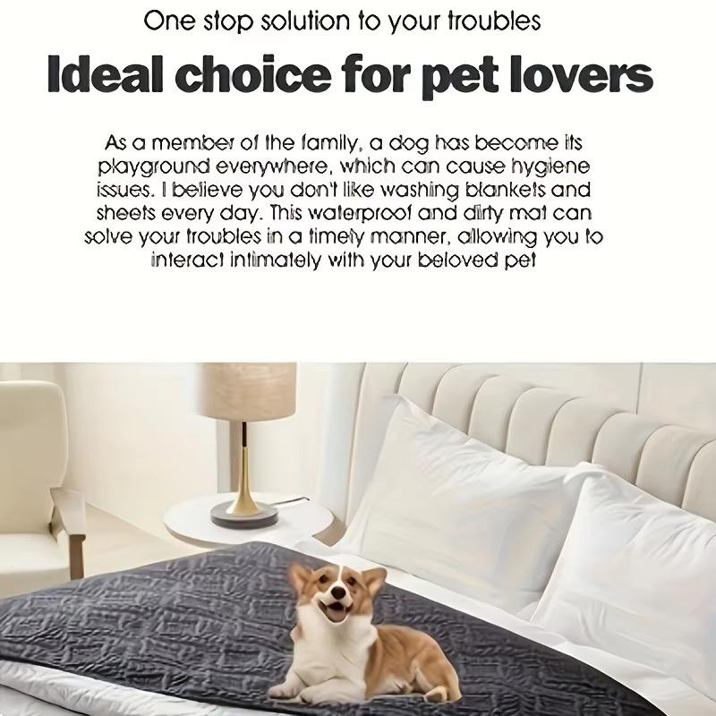 Waterproof Dog Bed Cover Couch Cover for Pet Anti-Slip Cat Mat Pet Pad Blanket for Sofa Chair Recliner Bed Furniture Protector