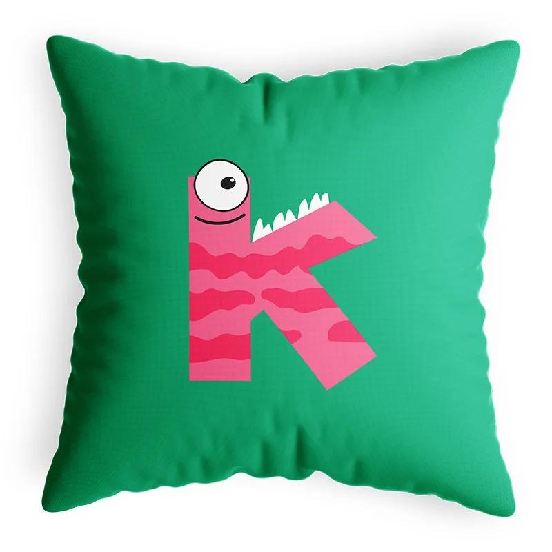 Cartoon Funny Animal Letter Pillowcase Home Decoration Children's Room Game Pillowcase Living Room Sofa Cushion Cover