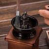 IMEEA Coffee Mill Brush, Cleaning Brush, Kitchen Brush, Espresso Brush, Cleaning Brush, Stiff Bristles, Wood Handle, Walnut Wood