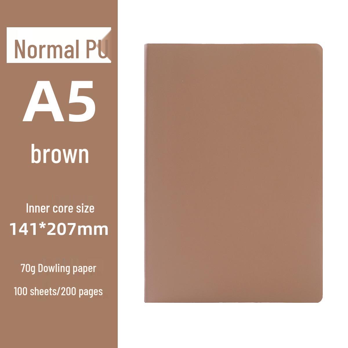 In-Stock A5 PU Leather Notebook with Custom Logo Printing for Business Meetings Notebook