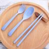 Reusable Travel Utensils Set with Case Portable Chopstick Fork Spoon Tableware Eco Friendly Cutlery Picnic Camping Utensils