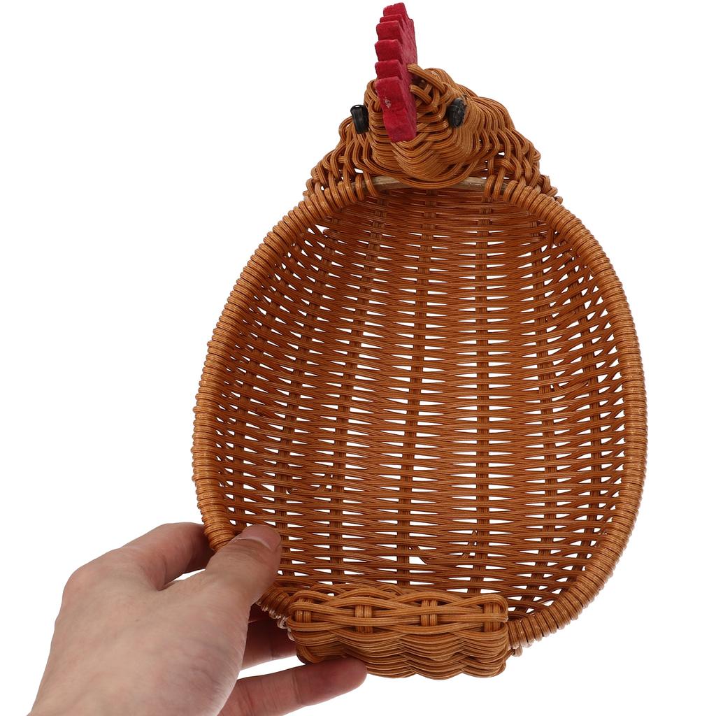 Aufbewahrungskorb aus Rattan Gewebte Tellerkörbe für Geschenke Leer Snack Haushalt PP Offenes Design