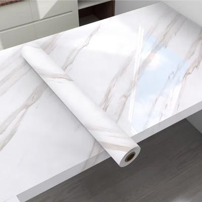 Moderne Marmor Peel & Stick Tapete - Wasserdichtes PVC Selbstklebendes Vinyl für Küche Badezimmer Schränke Wände - DIY Heimdekor