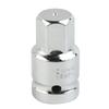 1XSocket 1/2inch 17mm Hex Shank Special Oil Pan Screw Socket Wrench Hexagonal Head For Auto Repairing Hand Tool