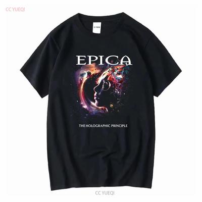 Epica Band The Holographic Principle T Shirt Full Size S 5XL SO678 Vintage Washed Comfortable Homme Slightly Unisex
