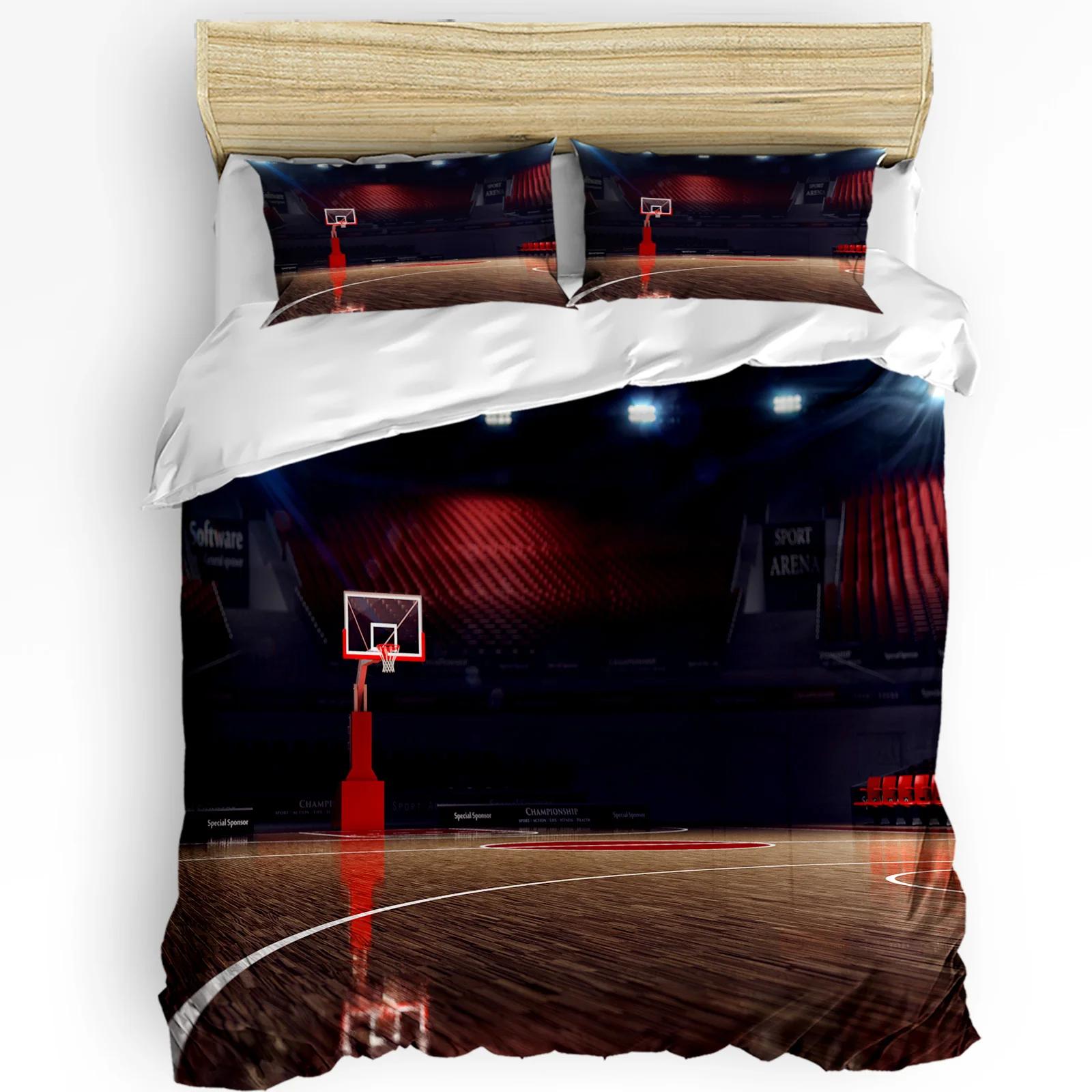 

Баскетбольный силуэт спортивный комплект постельного белья 3 шт пододеяльник наволочка детский взрослый пододеяльник двуспальная кровать комплект домашнего текстиля EU single(135x200cm)