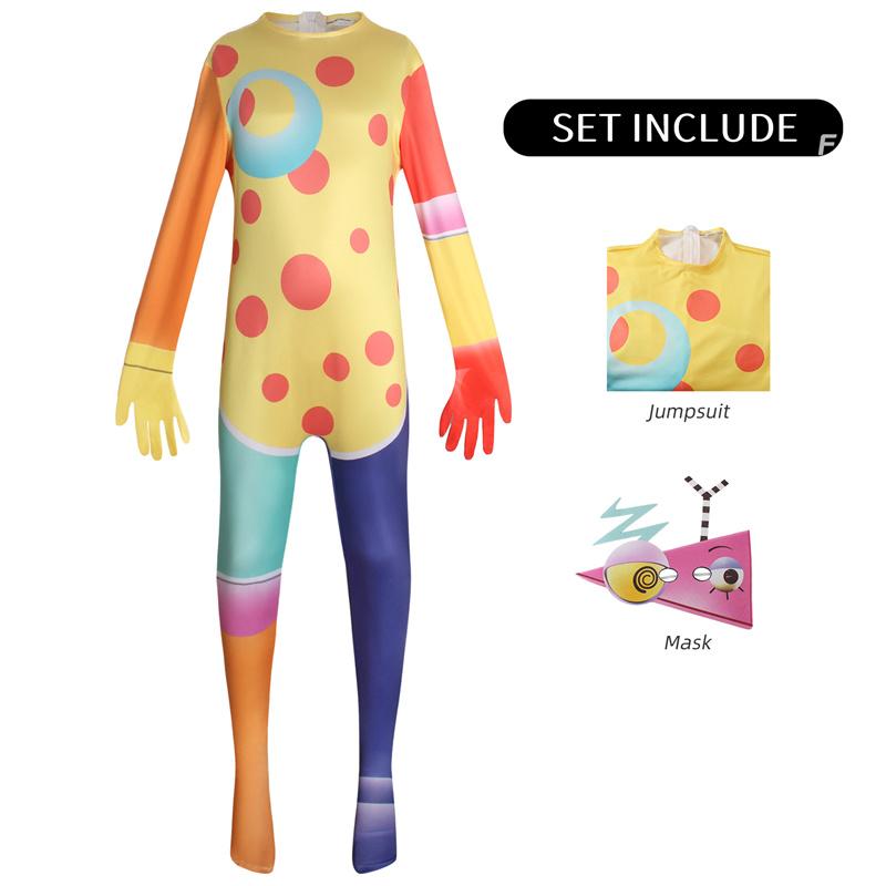 Het Verbazingwekkende Digitale Circus Pomni Cosplay Kostuum de freak circus Jax Karnaval Uniform Caine Halloween Kostuums Maskerade Spel 110