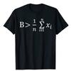 Geburtstagsgeschenk Mathe Sei Größer als der Durchschnitt T-Shirt Lustig Bedruckt auf Tops T-Shirts Damen T-Shirt - Herren Sommer Baumwolle Grafik T-Shirt