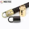 Meetee 5-30Pcs 14mm Metal Cord Lock Buckle Bag Strap Stoppers Handbag Tassel Clasp Webbing Connector Hook Hardware Accessory