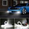 Car Daytime Running Light Accessories Auto 12V 9-LED White 6500K-7000K