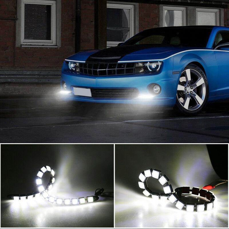 Car Daytime Running Light Accessories Auto 12V 9-LED White 6500K-7000K