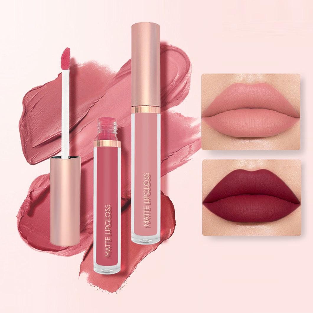 

Velvet Matte Non-Stick Lip Gloss & Lipstick Set 2.5ML x3