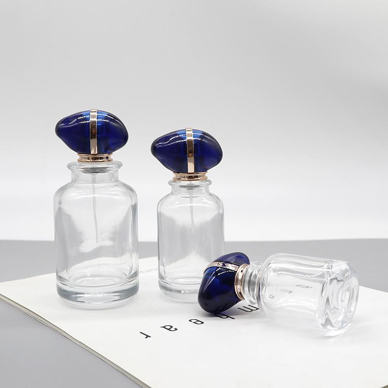 Retro Glass Perfume Bottle: 30ml, 50ml, 100ml with Portable Ball Cap