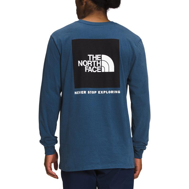 THE NORTH FACE T-Shirts Men's Navy Blue Crew Neck Moderate Straight Fit NF0A4762-MPF