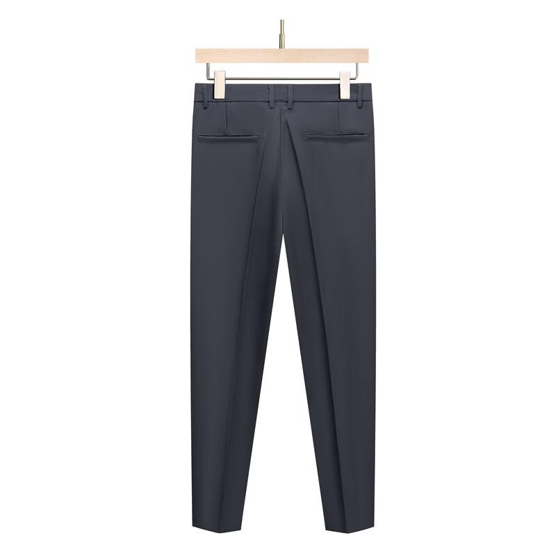 Chutang Men's Wrinkle-Free Straight-Leg Casual Business Pants