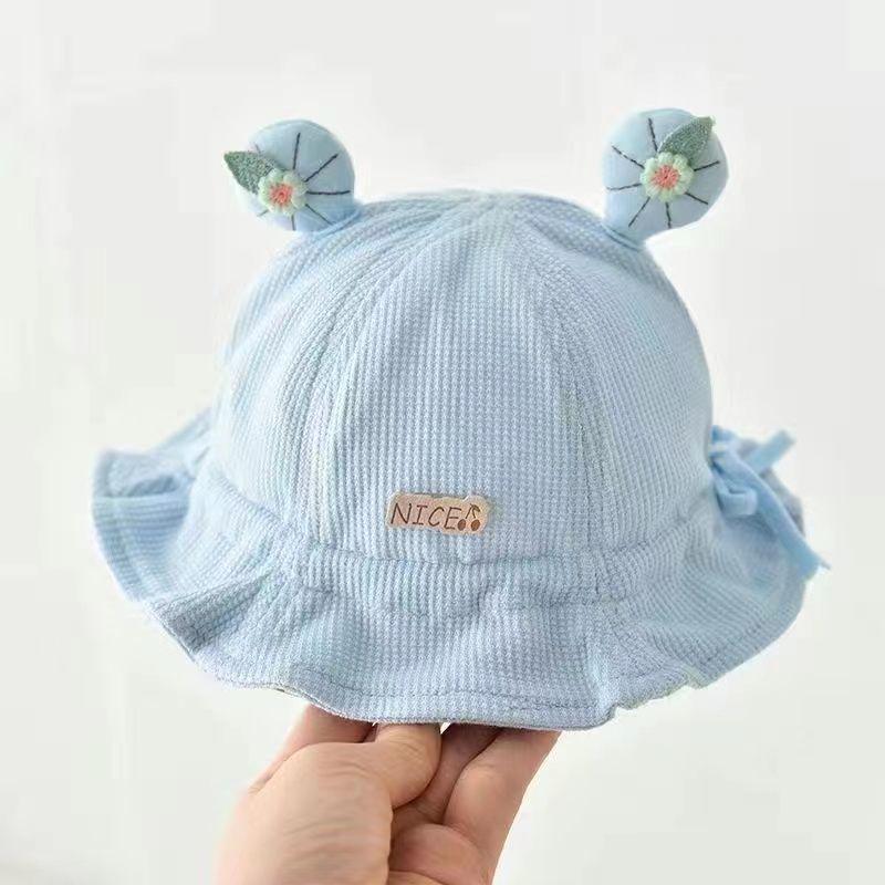 Adorable Baby Sun Protection Bucket Hat for Boys & Girls - Cute Newborn Spring & Autumn Hat
