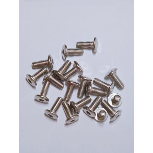 M6 Hex Bolts, Stainless Steel, Hex Socket, Durable, DIY, Automotive, Electrical Equipment, Furniture, Round Head Machine Screws, Pack of 20 (M6x15)