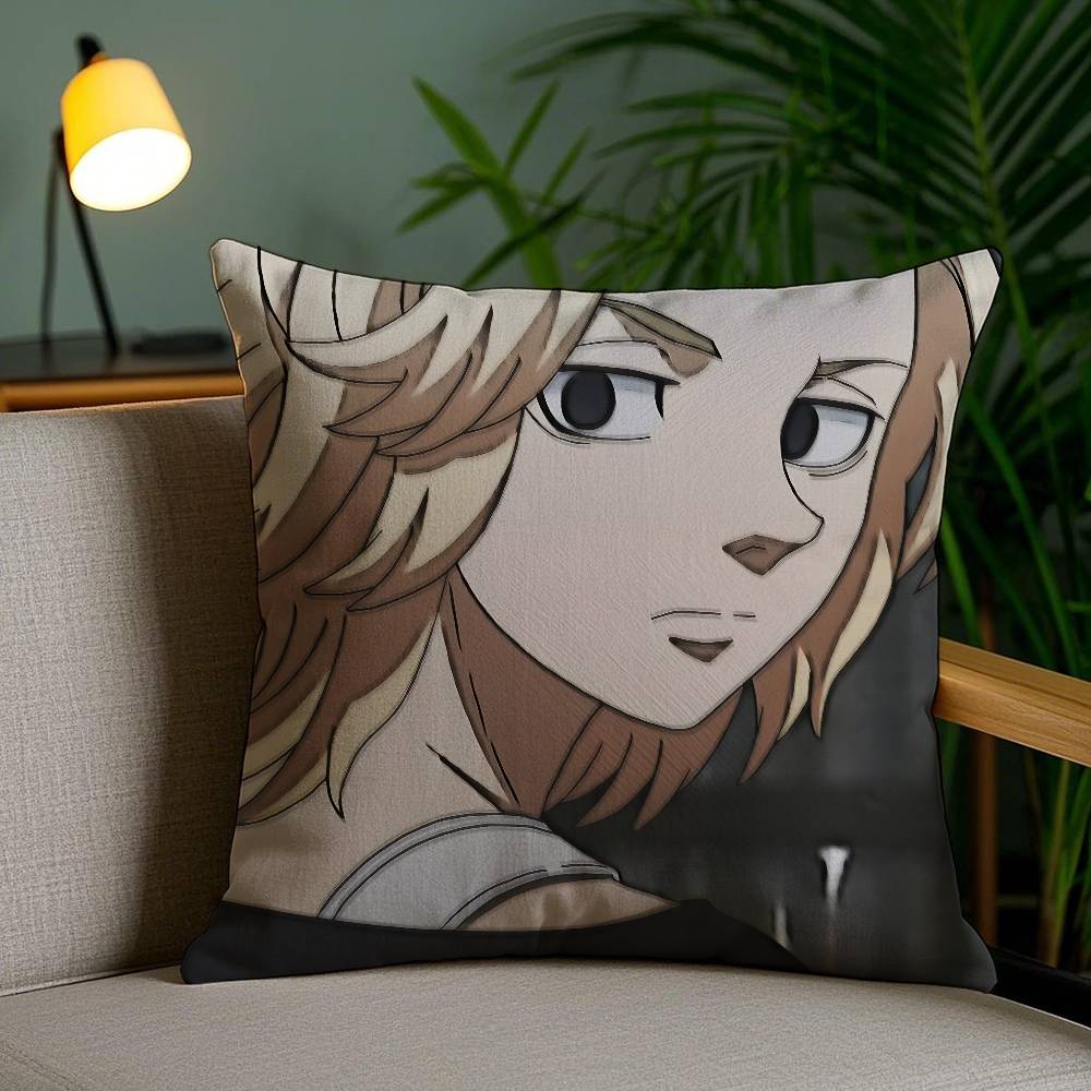 Tokyo Revengers Mikey Pillow Case Anti-dustmite Invisible Zipper Sofa Bed
