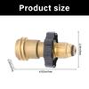 Leak Proof Camping Gas Canister Adapter Fast Connect Systems Corrosions Resistant For Hiking And Barbecues