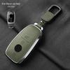 Metal And Leather Car Key Case Cover For Mercedes Benz W176 W177 W205 W206 W212 W213 W222 W223 W167 463 X166 A C E S G Cls Class