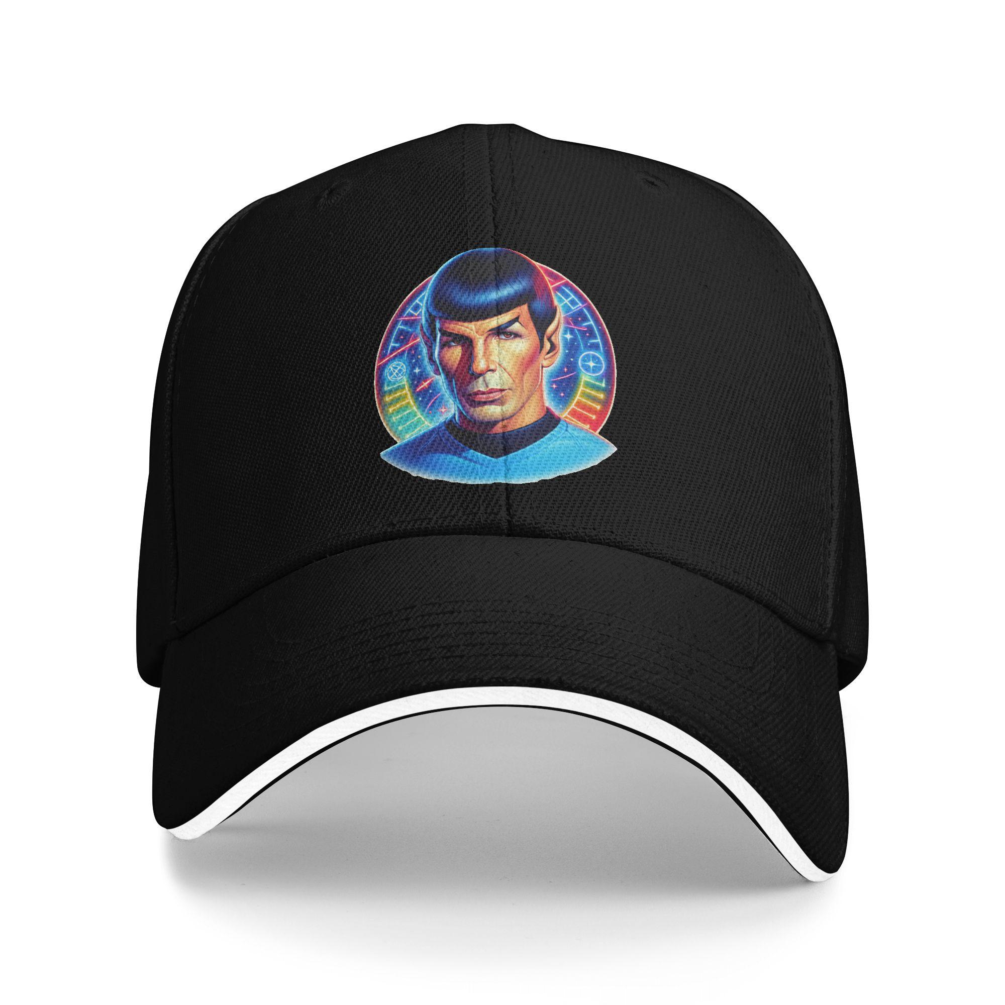 

Stars Treks Spock Live Long and Prosper Sun Baseball Cap Summer Trendy Trucker Hat For Women Men Tennis Skate Snapback Cap One Size чёрный