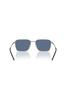 EMPORIO ARMANI Matte Dark 30038060 0EA2172D Sunglasses, Gunmetal, Blue, 60mm,