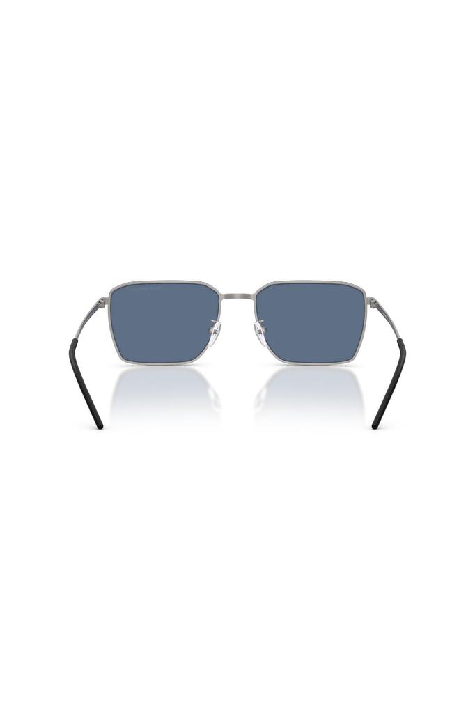 EMPORIO ARMANI Matte Dark 30038060 0EA2172D Sunglasses, Gunmetal, Blue, 60mm,