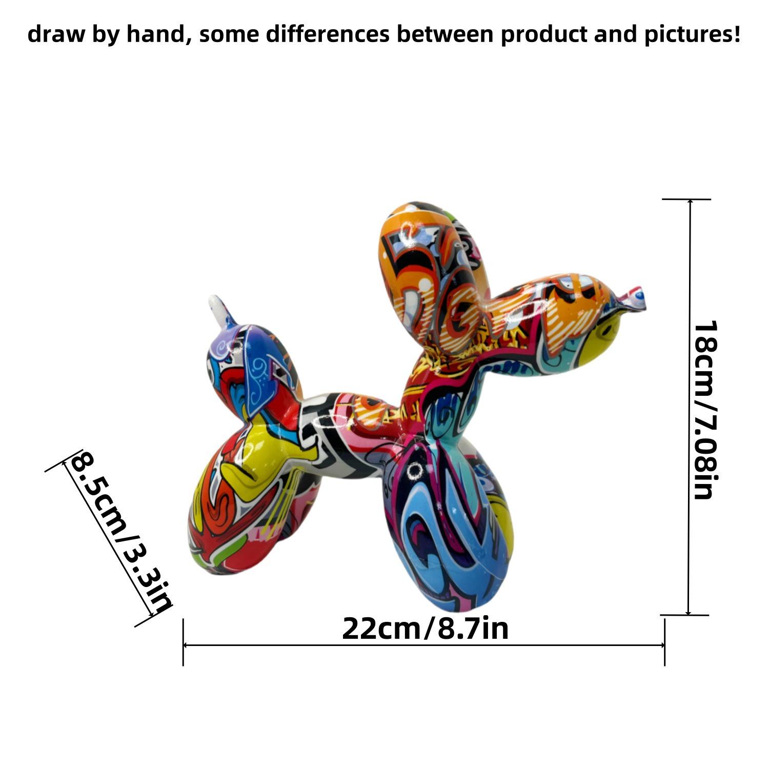 New Creative painted balloon dog ornament European home living room desktop decoration resin handicraft gift aesthetic design