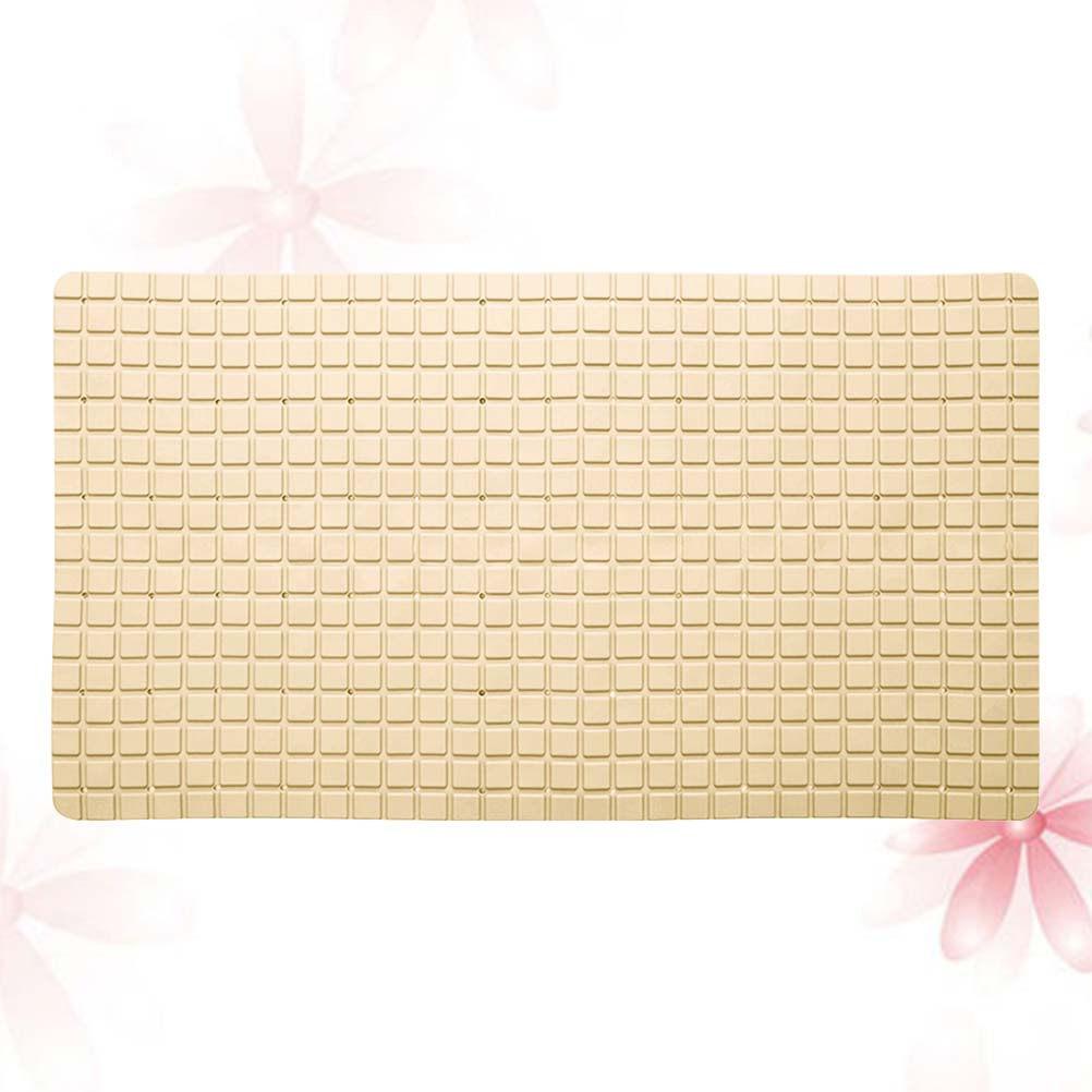 Non-Slip Bath Mat for Shower Tub PVC Anti-Slip Suction Cup Floor Mat Textured Surface Comfortable Cushioned Foot Massage Safe