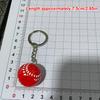 Creative 3D Basketball Football Keychain Handmade Resin Sport Theme Decoration For Bags Keys Car Interior Gift