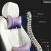 Premium Full Leather Car Headrest and Neck Support Pillow