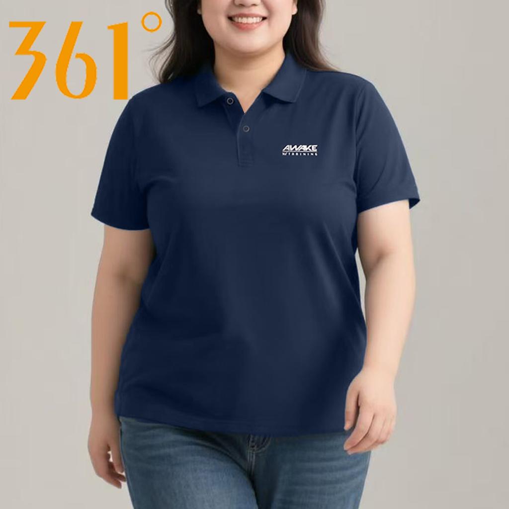 361 Sports Short-Sleeved Women's Large Size 2026 New Summer Quick-Drying Lapel Polo Shirt Loose Casual T-Shirt Top