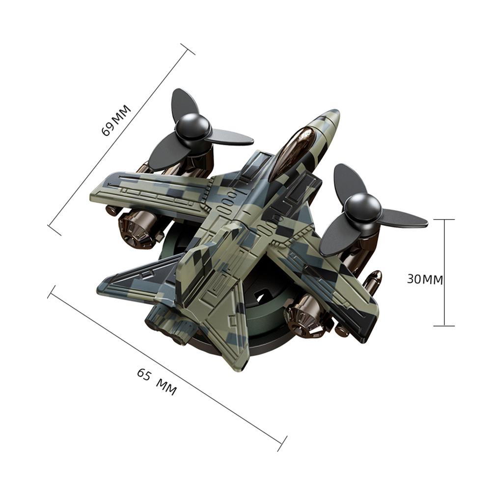 Car Air Freshener Automatic Rotation Car Air Outlet Fragrance Camouflage Helicopter Essential Oil Diffuser Ornaments