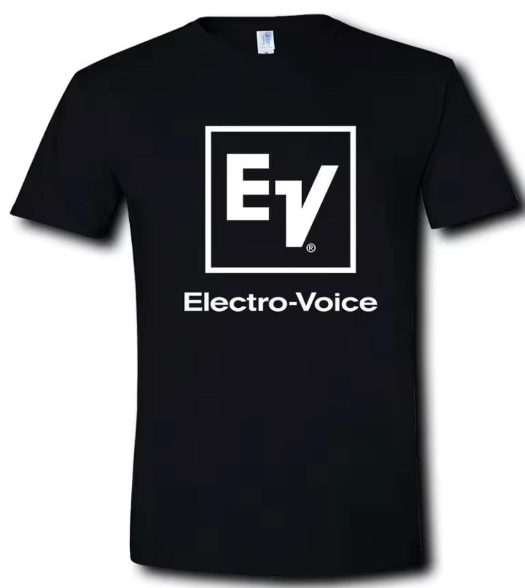 EV Electro-voice Audio T-SHIRT All Sizes S M L XL XXL 3 4 XL Black White XXXL