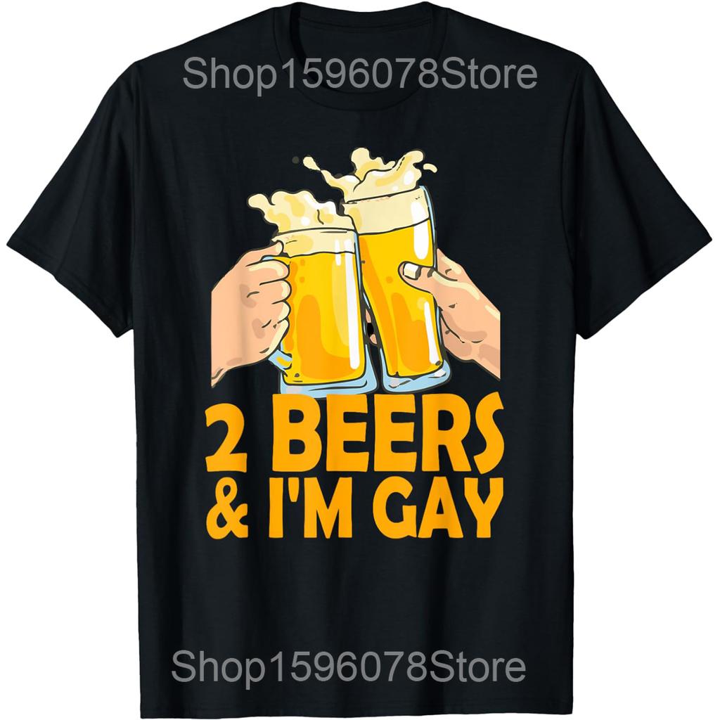 Celebrate Diversity Beer Drinking LGBT Beer Gay Pride Month T Shirts Humor Streetwear Tee Short Sleeve Unisex Loose Clothing