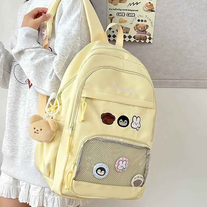 School Bag Style Large Capacity Junior High School Students Student Backpack Girls New Casual School Bag