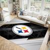 Tappeto in Cristallo di Velluto Design Pittsburgh Steelers Accogliente Non?Tappeto Stampato Antiscivolo per Camera da Letto Soggiorno Ingresso