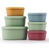 Oval Food Storage Box Heat Resistance Food Container Salad Box Silicone Lunch Box  Travel