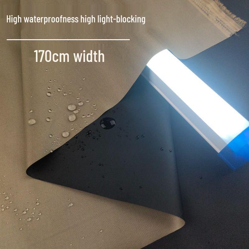 Oxford Waterproof Black Glue Sunshade Fabric: Heat-Insulating, Rainproof Outdoor Canopy Tent Fabric