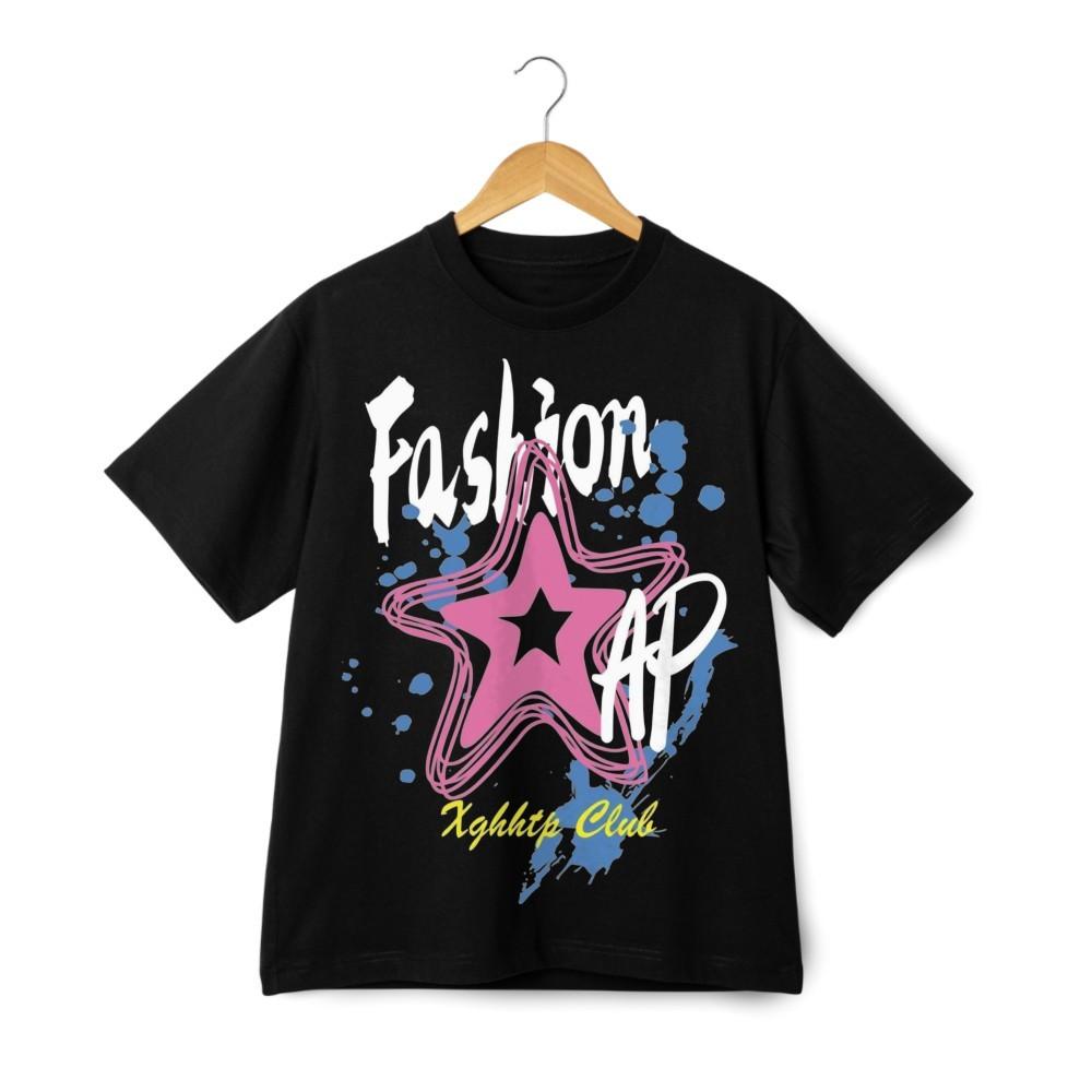 

Fashion Star Graphic T-Shirt – Retro Streetwear Cool Pop Art Club Tee M